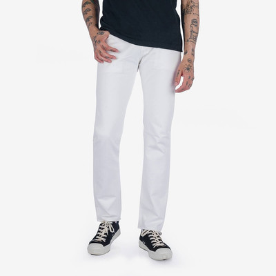 Iron Heart IH-777-WT 13.5oz Denim Slim Tapered Cut Jeans - White outlook