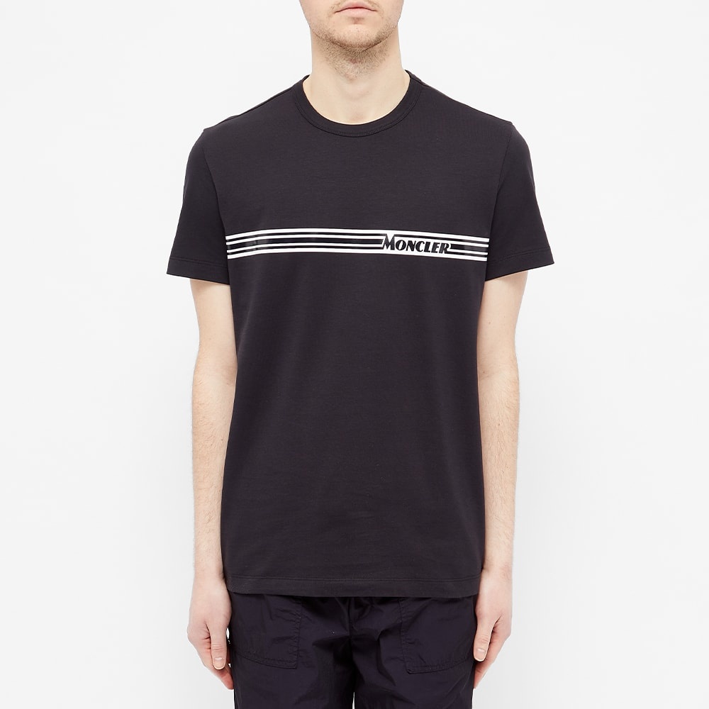 Moncler Chest Logo Stripe Tee - 3