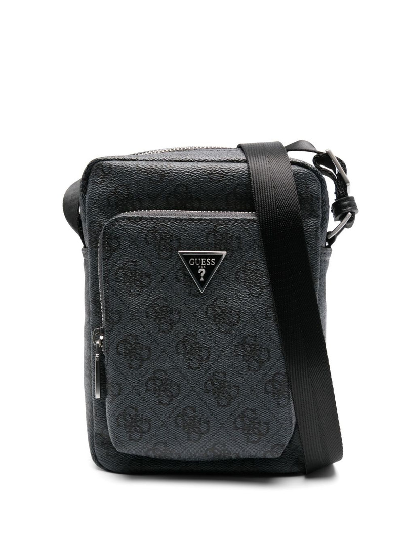 logo-plaque messenger bag 1