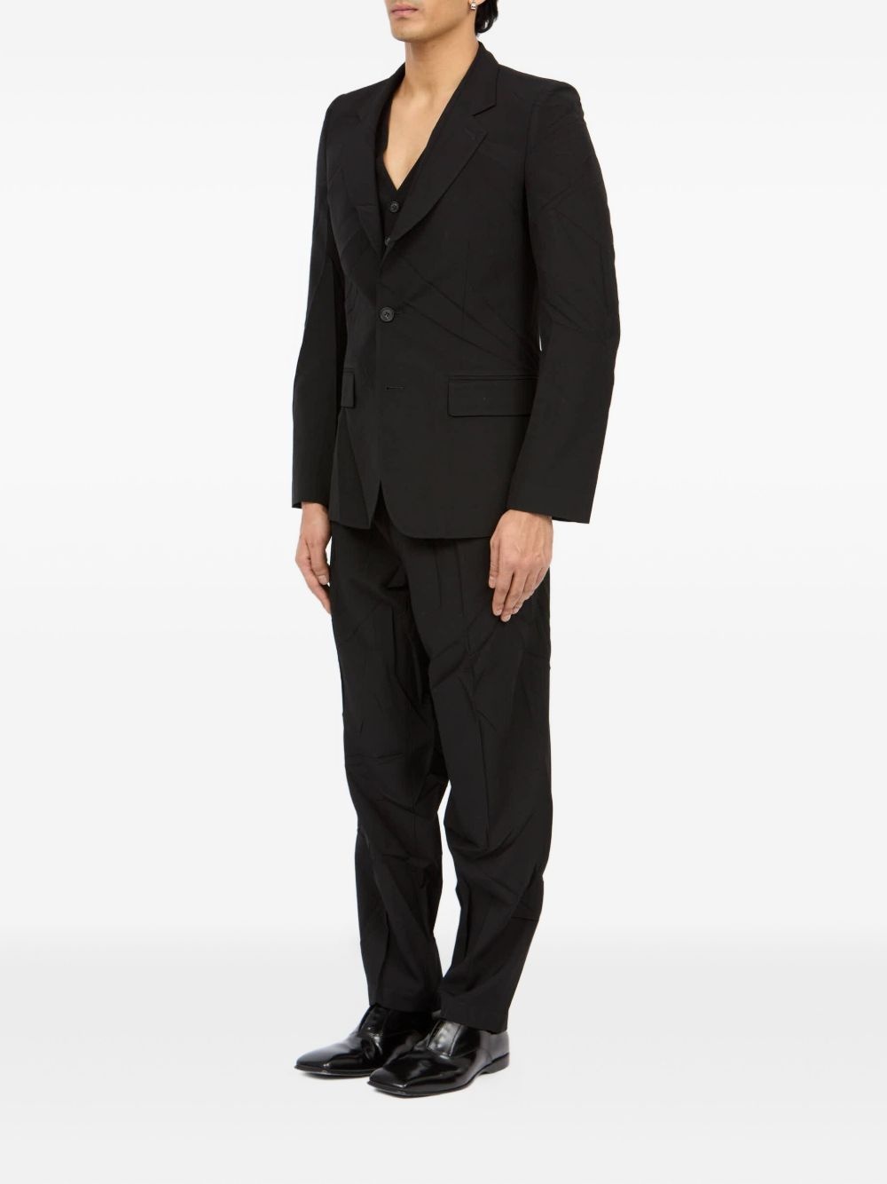 tailored single-breasted blazer - 3