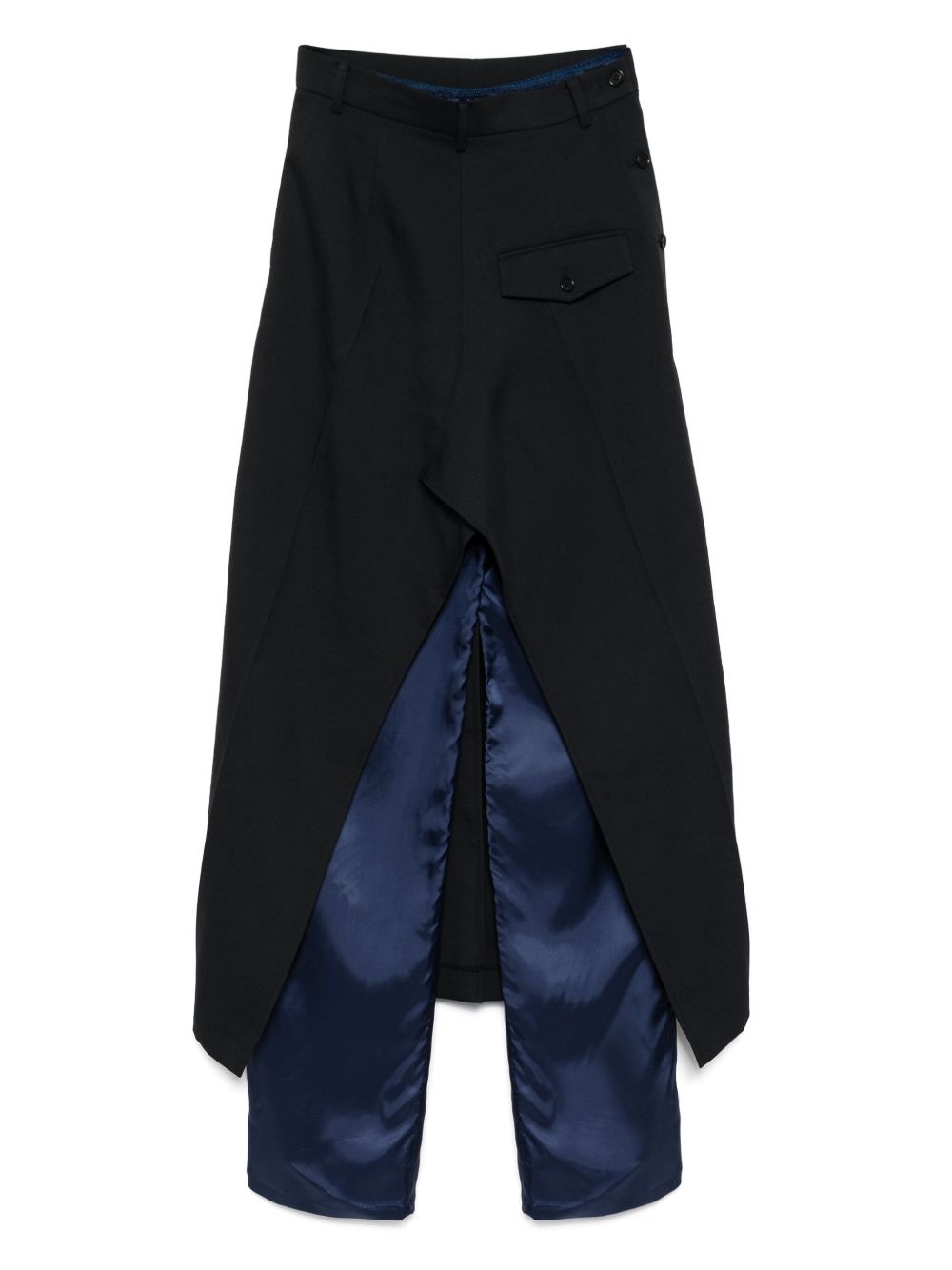 slip layered pants - 2