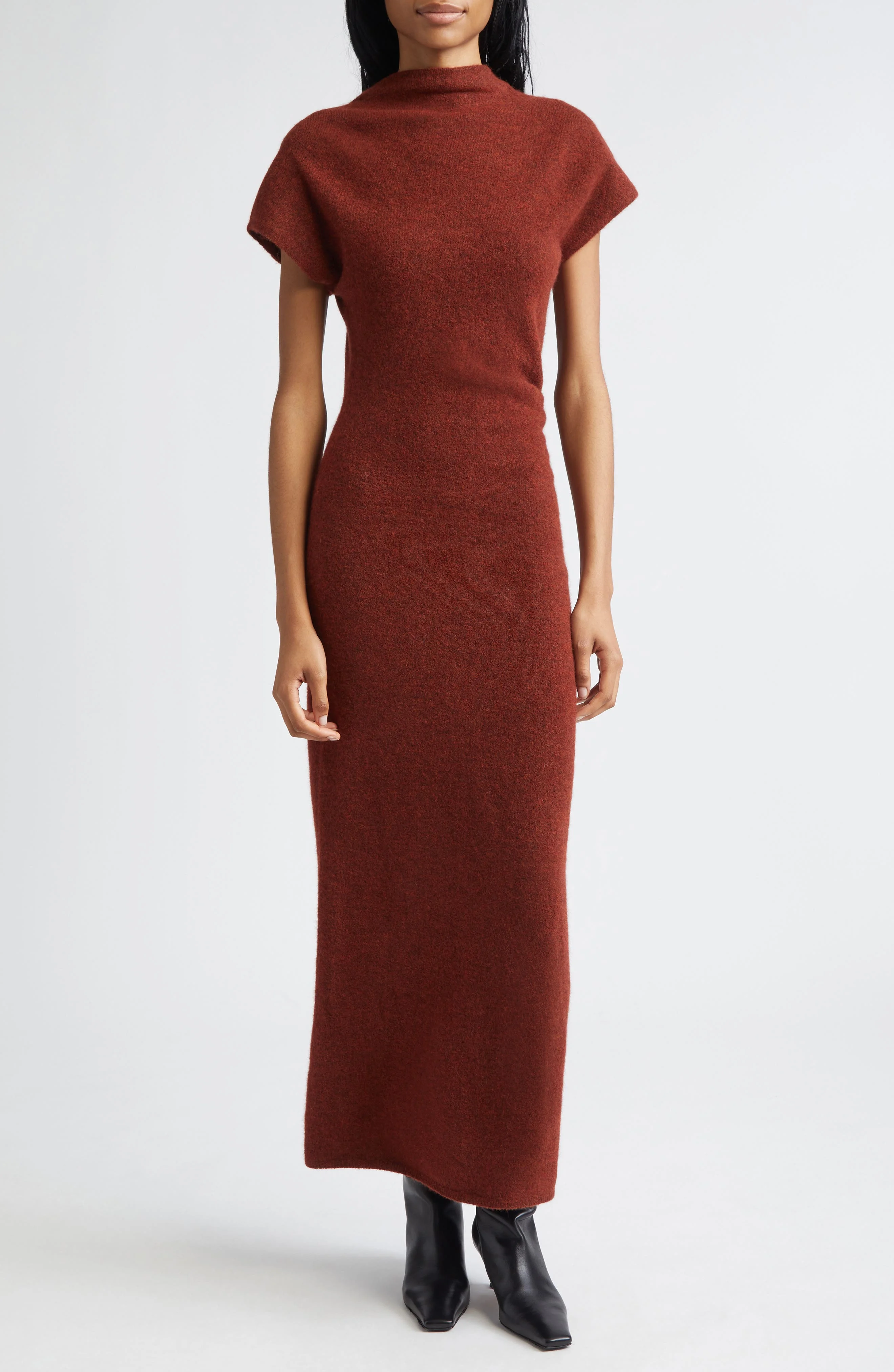 Proenza Schouler Abie Boiled Knit Sweater Dress in Cinnamon at Nordstrom - 1