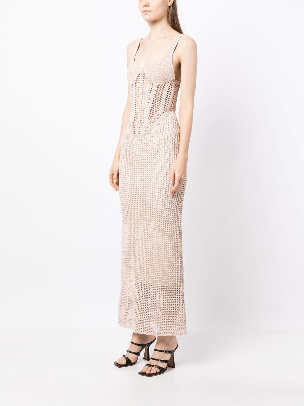 marled corset dress - 3
