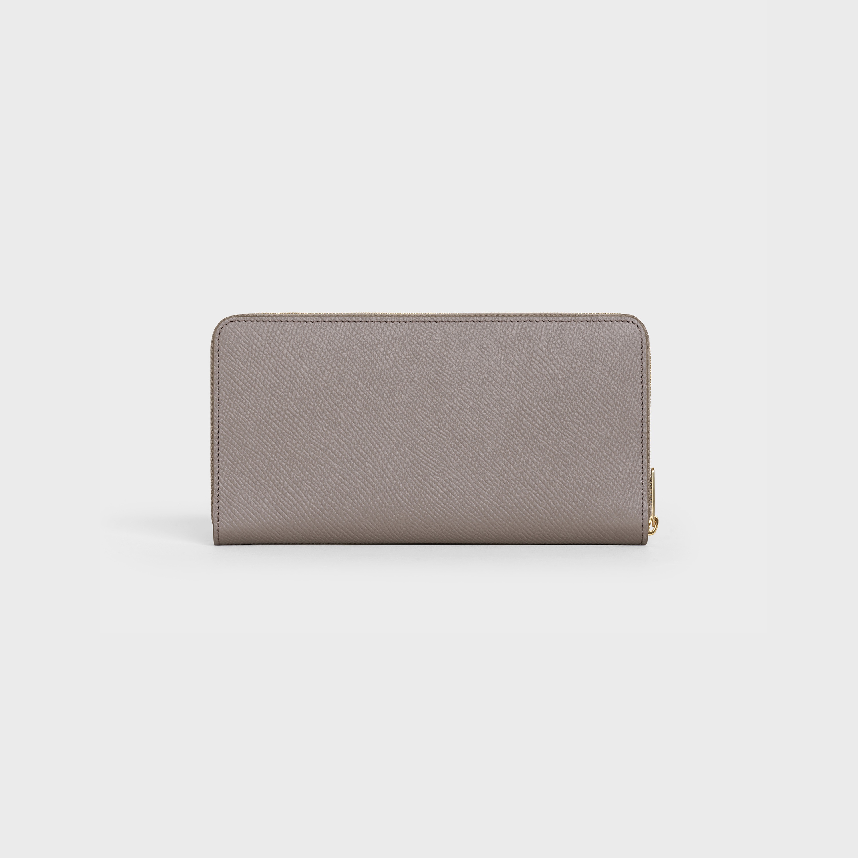 Large zipped wallet in Grained calfskin - 3