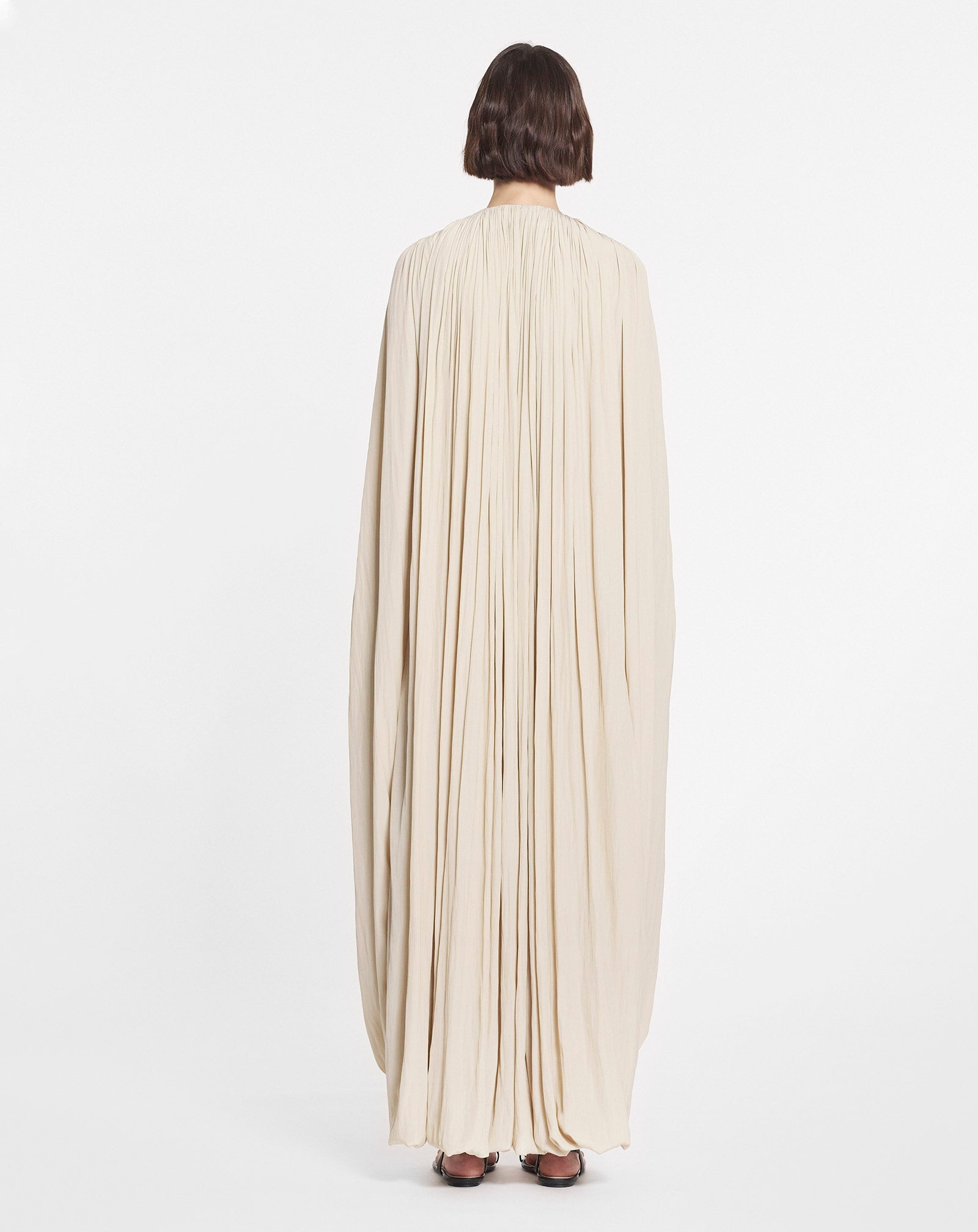 LONG DRAPED DRESS - 4