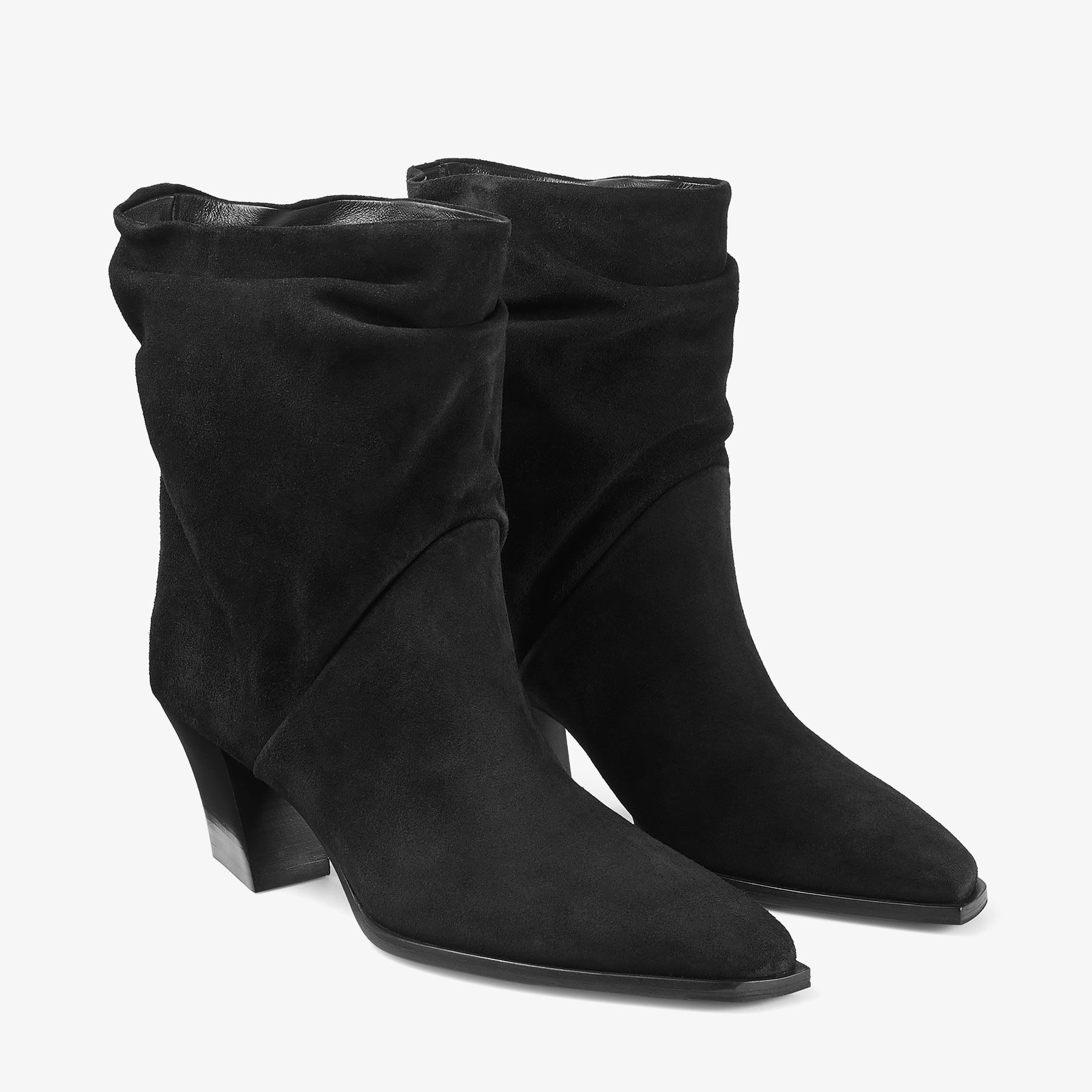 Hart Ankle Boot 60
Black Velvet Suede Ankle Boots - 2