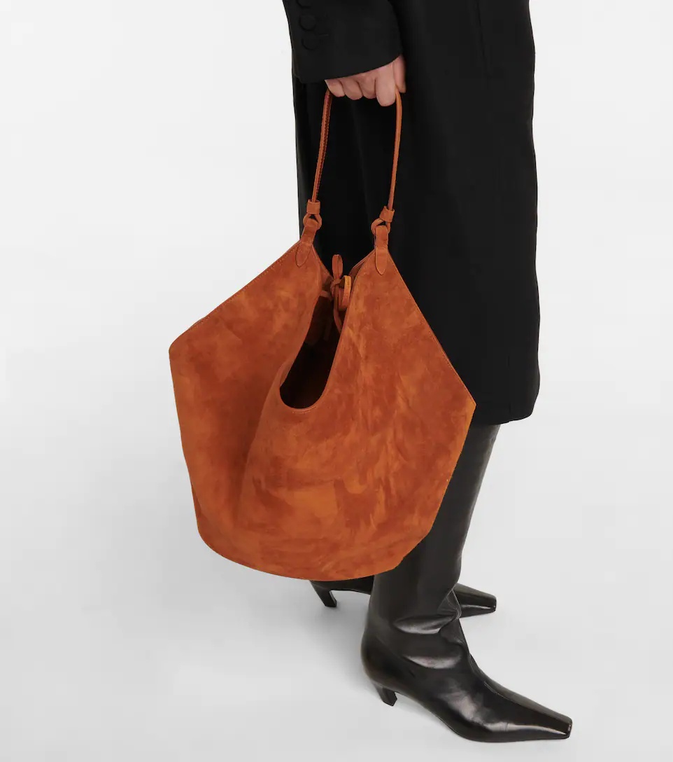 Medium Lotus suede tote bag - 2