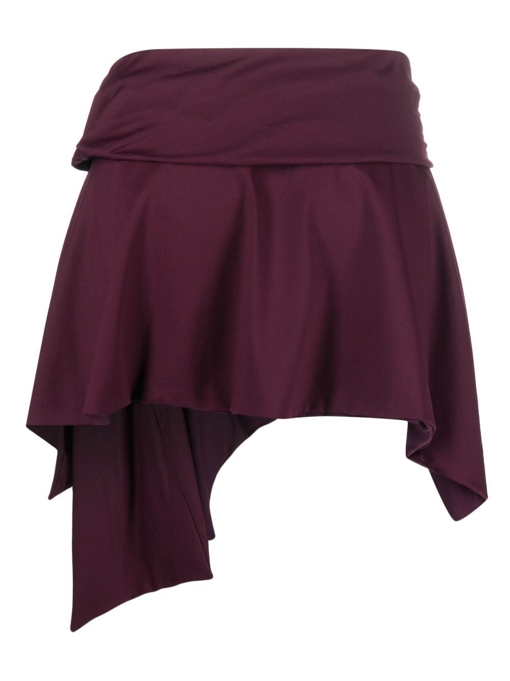 asymmetric draped-design miniskirt - 2