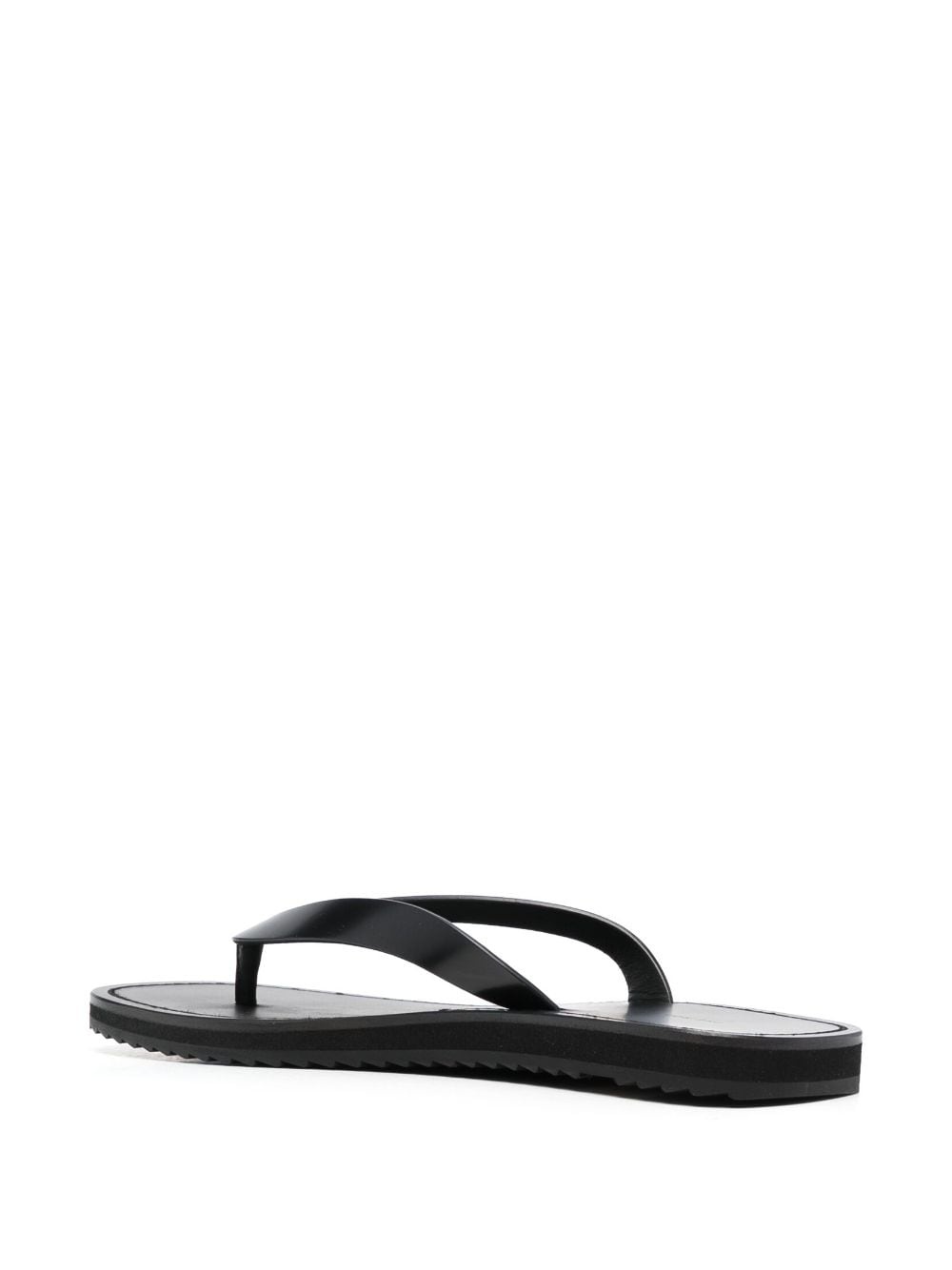 thong-strap leather flip flops - 3