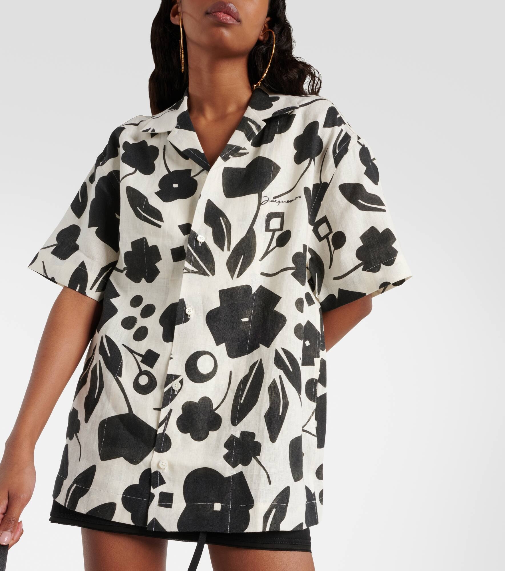 La Chemise Jean printed linen shirt - 5