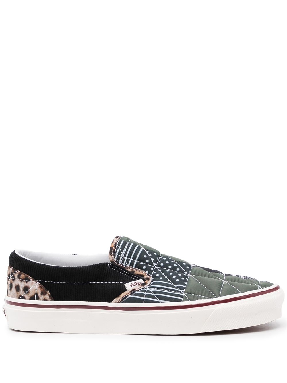 patchwork slip-on sneakers - 1