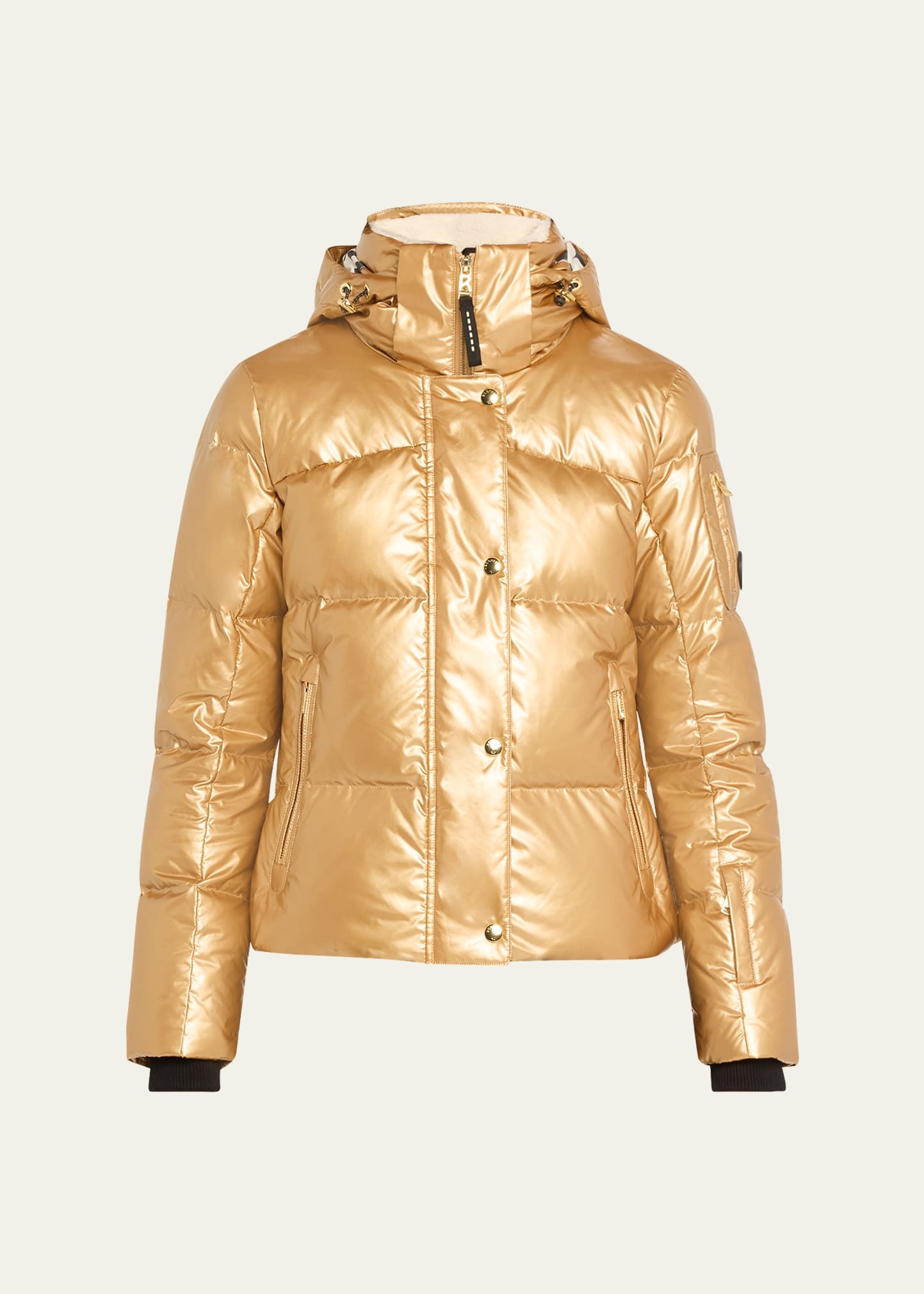 Hella Quilted Down Puffer Jacket with Removable Hood - 1