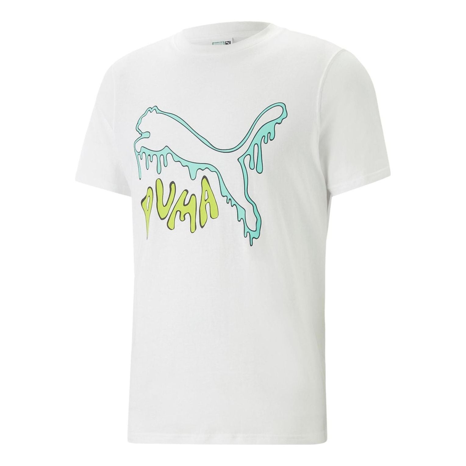 PUMA Graphic Melted Cat T-Shirt 'White' 622554-02 - 1