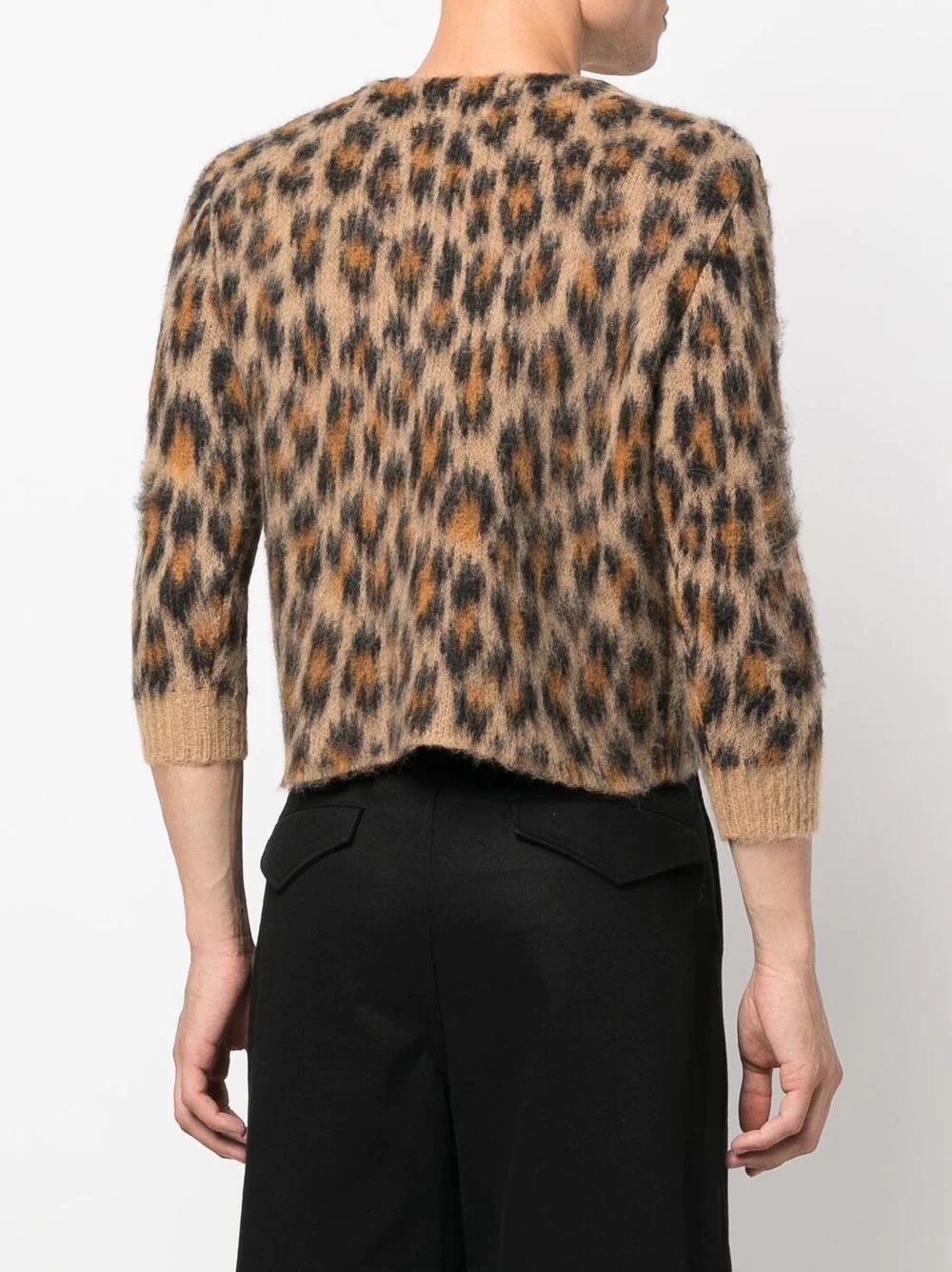 leopard-print knitted jumper - 5