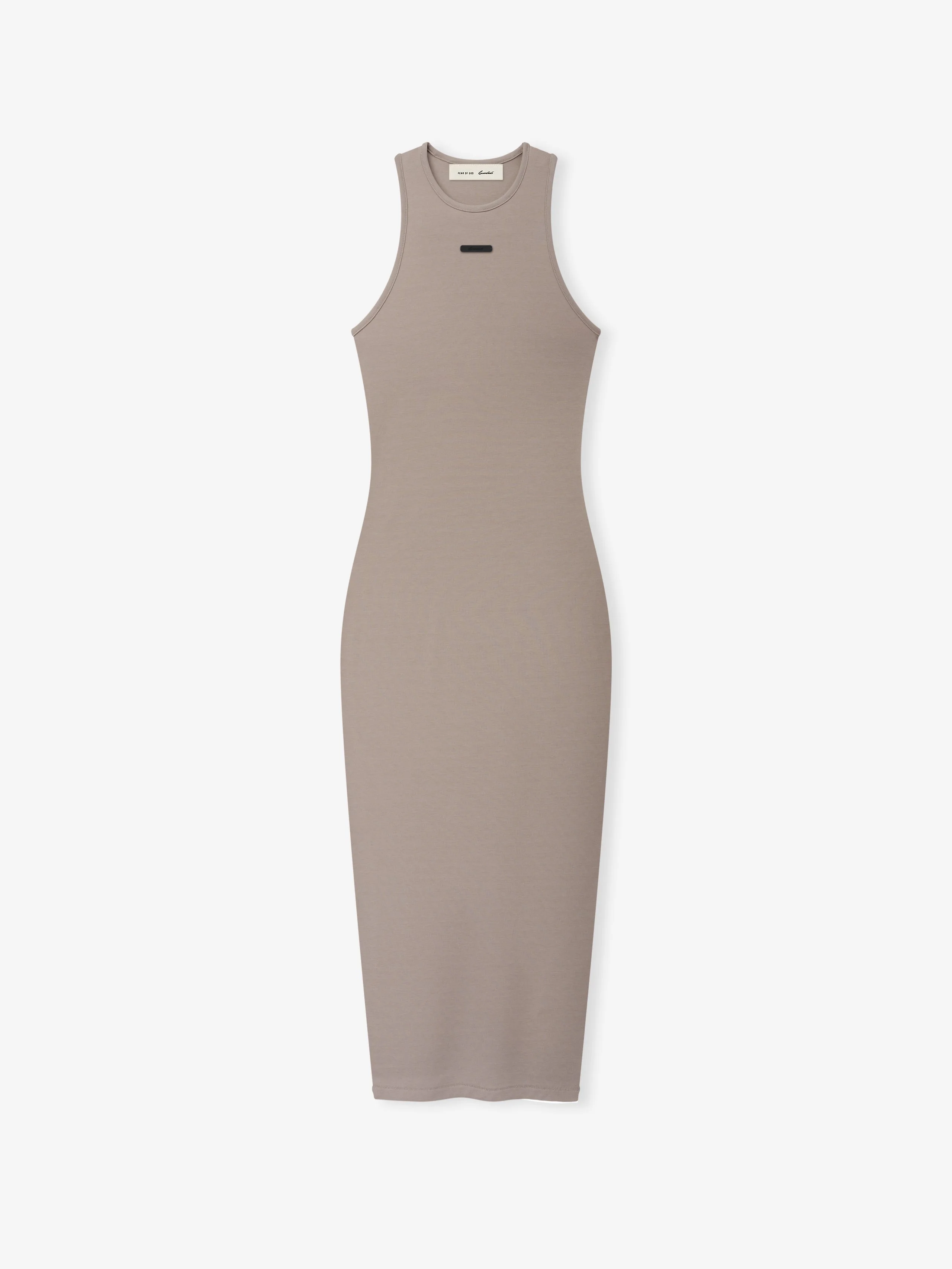 Womens Soft Rib Racerback Dress - 1