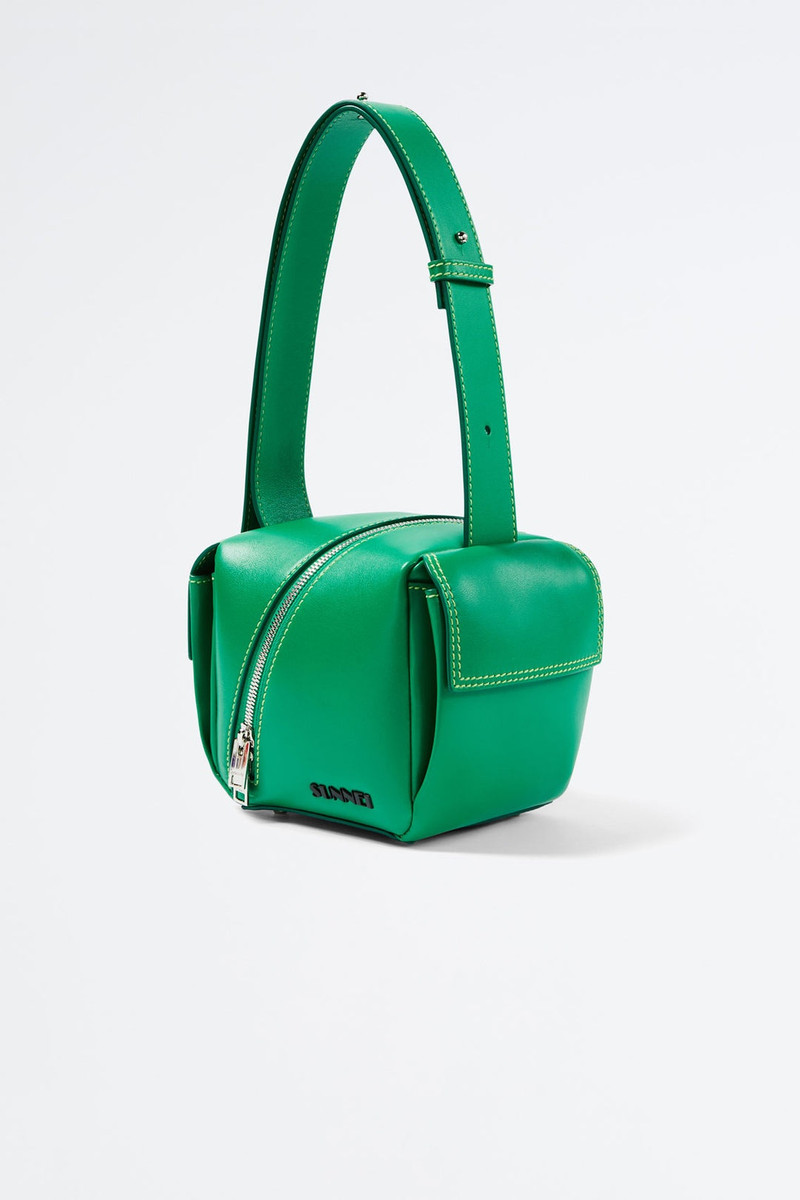 SUNNEI GREEN CROSS ZIP LACUBETTO BAG outlook