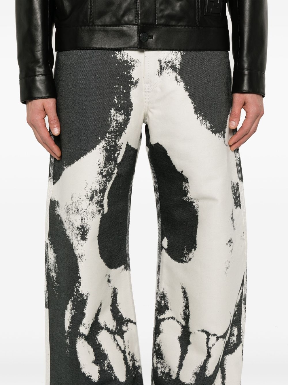skull-print trousers - 5