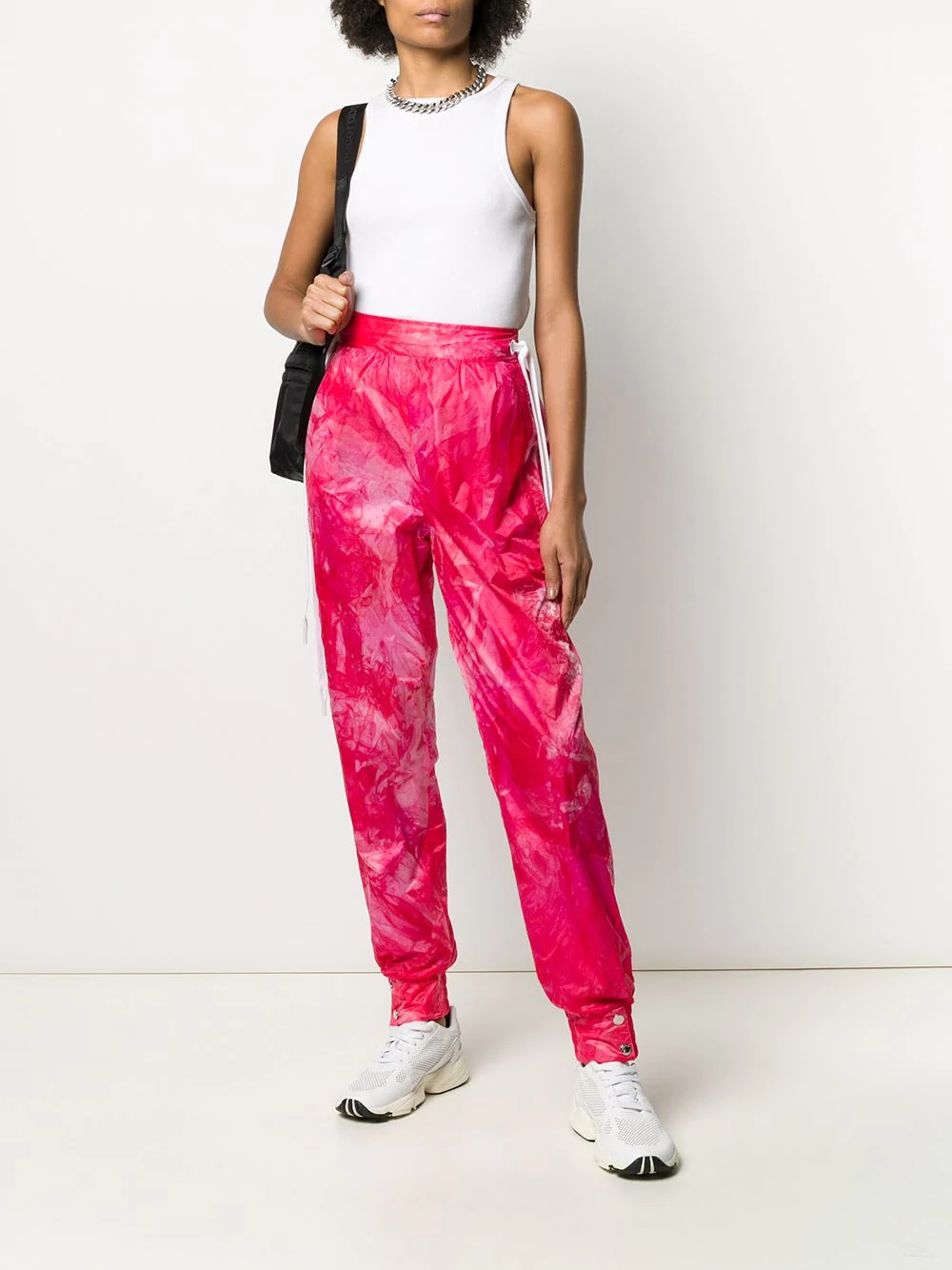 tie dye drawstring track pants - 2