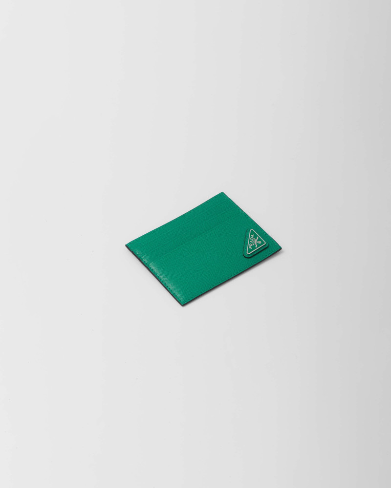 Prada Saffiano leather card holder outlook