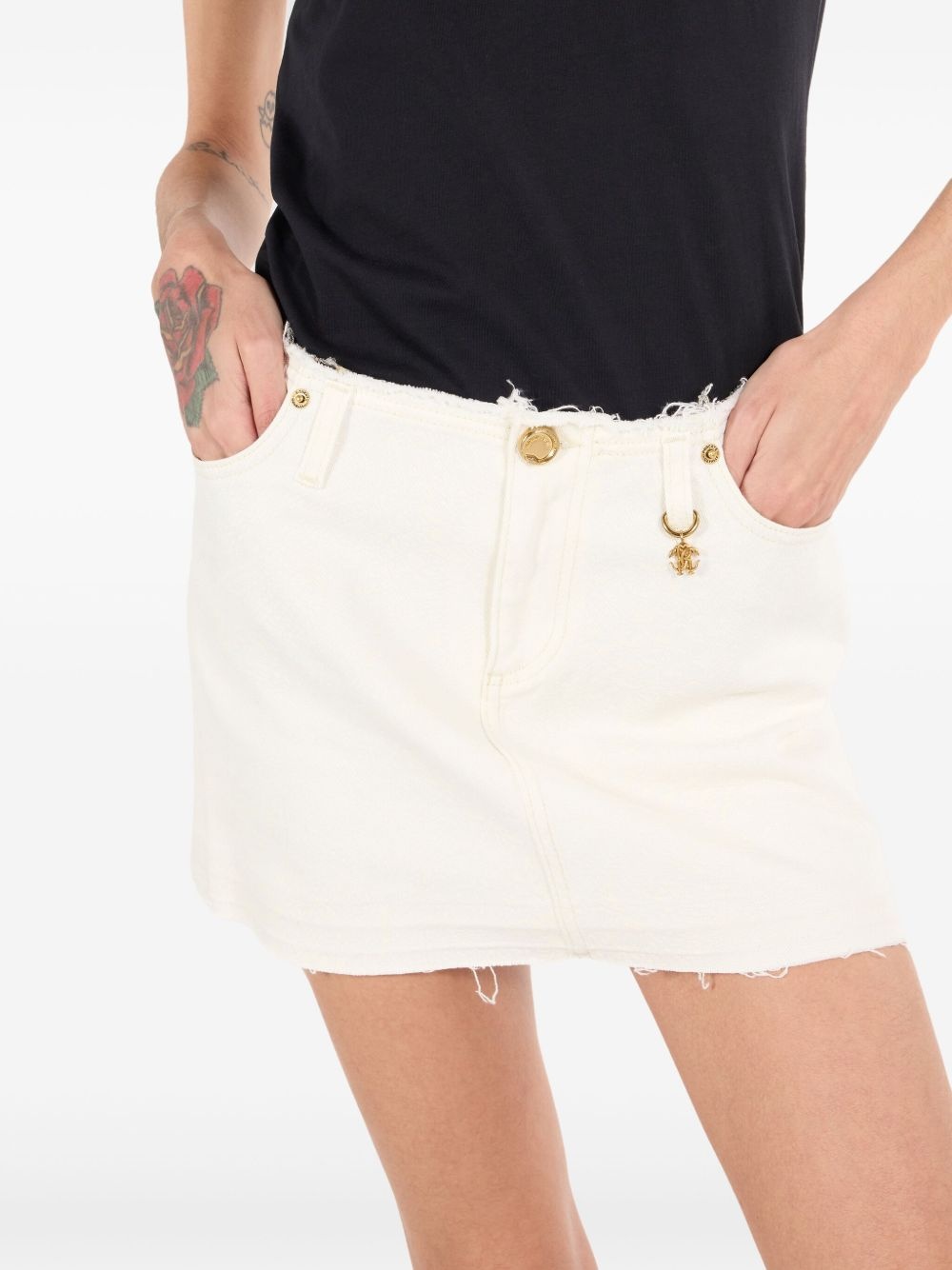 denim mini skirt - 5