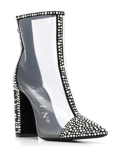 PHILIPP PLEIN crystal embellished 105mm boots outlook