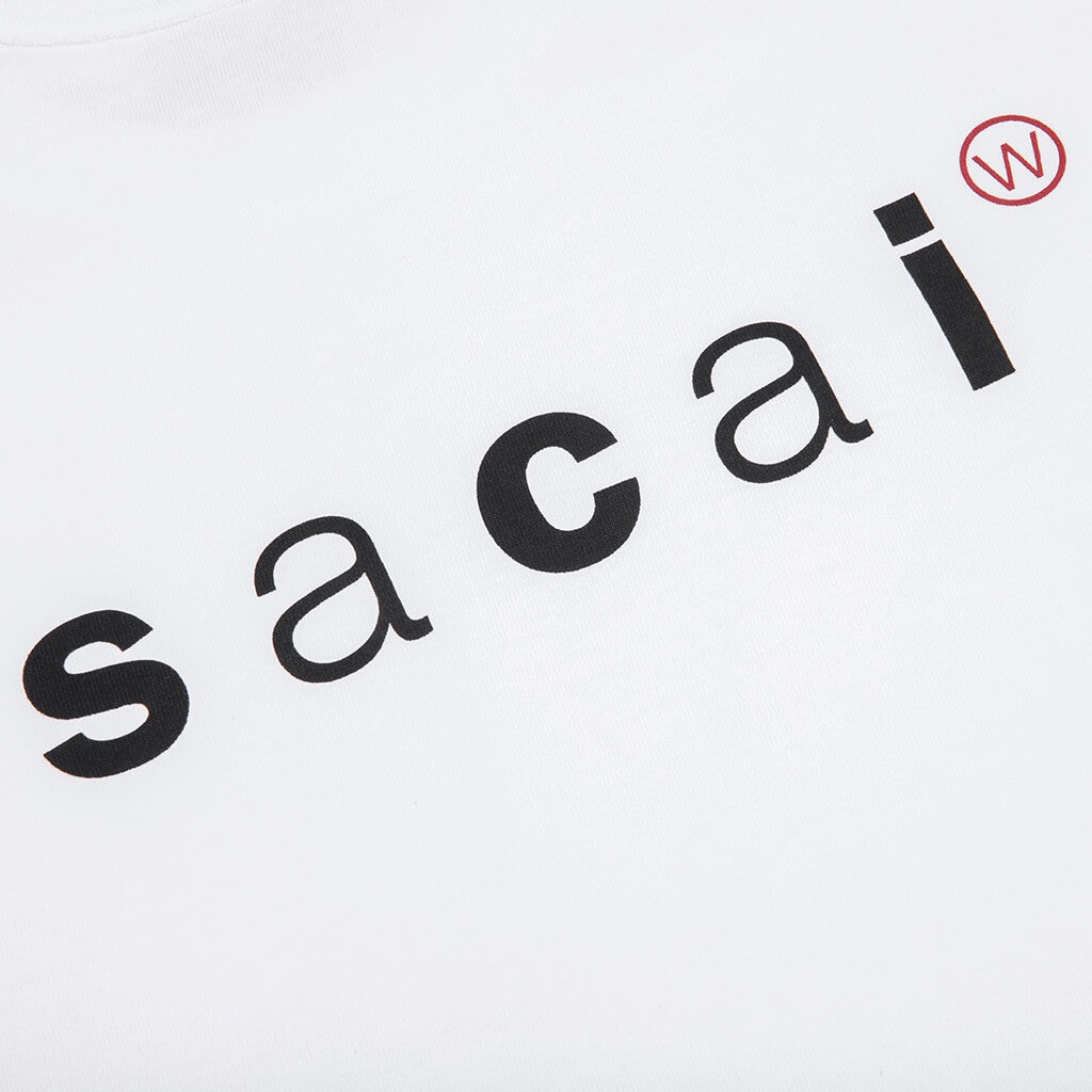 SACAI X WTAPS PRINT T-SHIRT - WHITE - 3