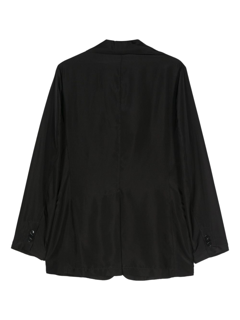 single-breasted silk blazer - 2