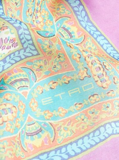Etro paisley-print square-shape scarf outlook