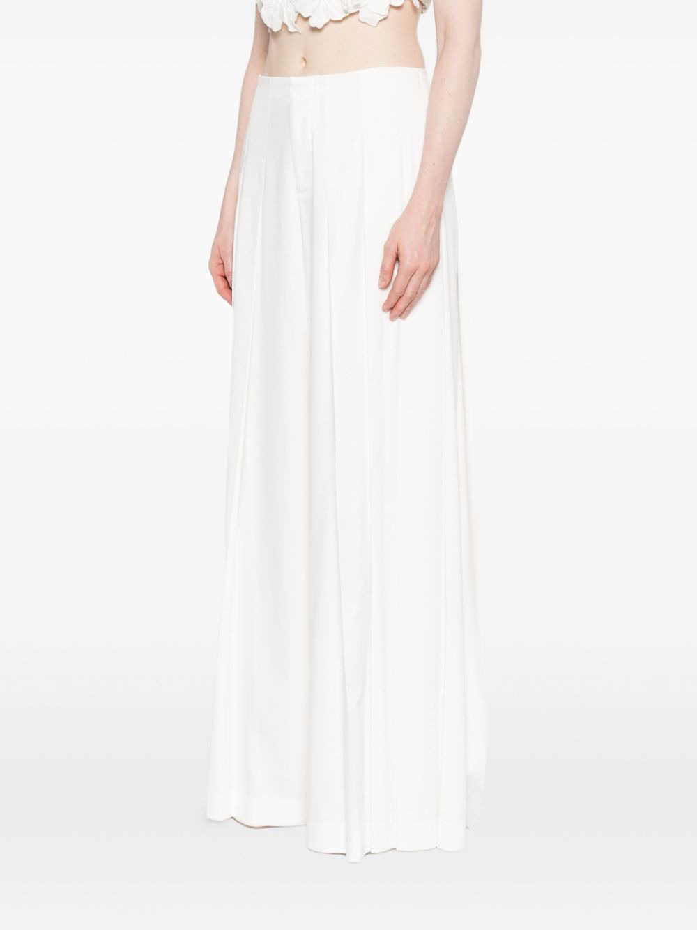 Ainslie pleated wide-leg trousers - 3