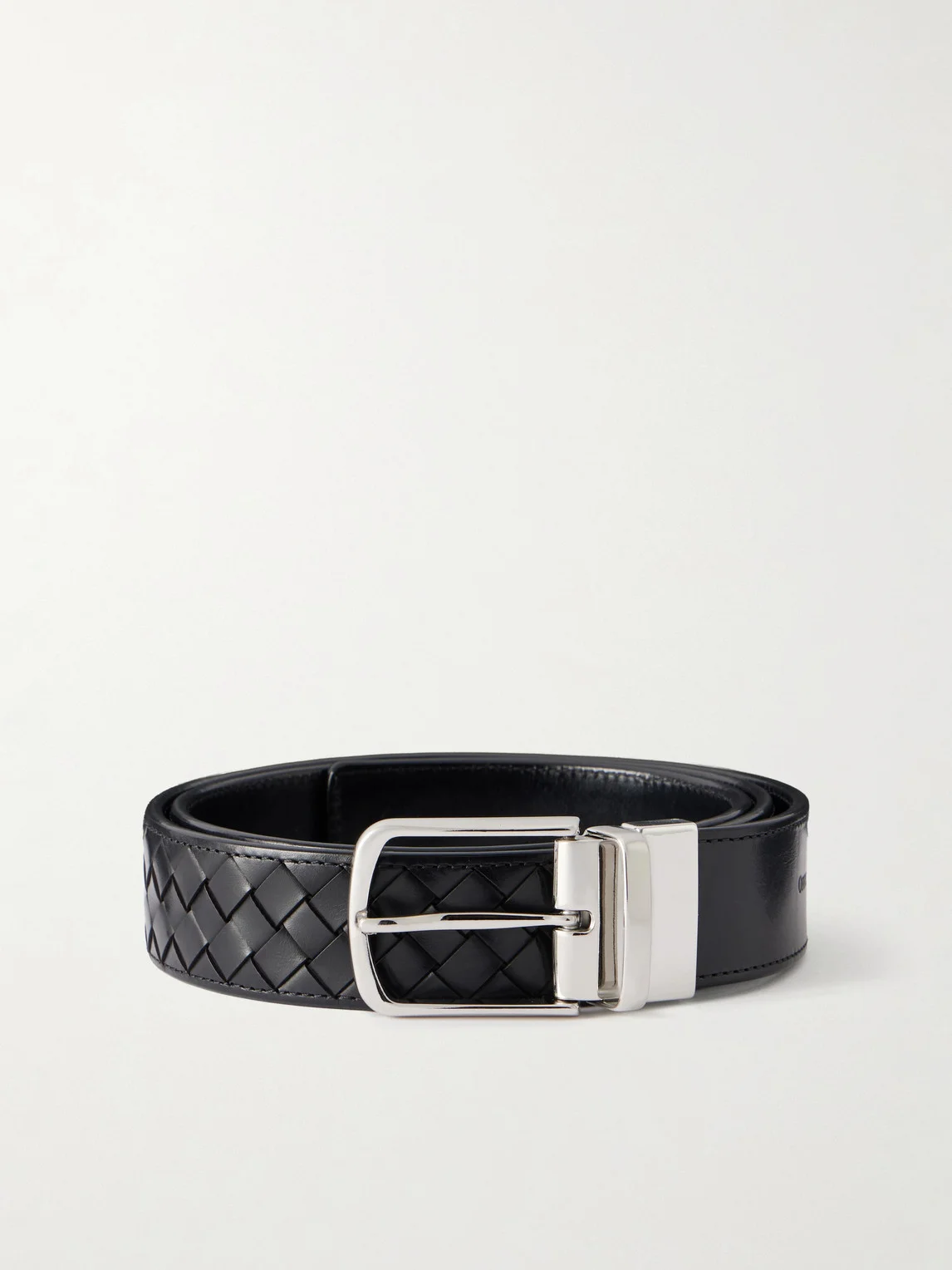 4cm Woven Leather Belt - 1