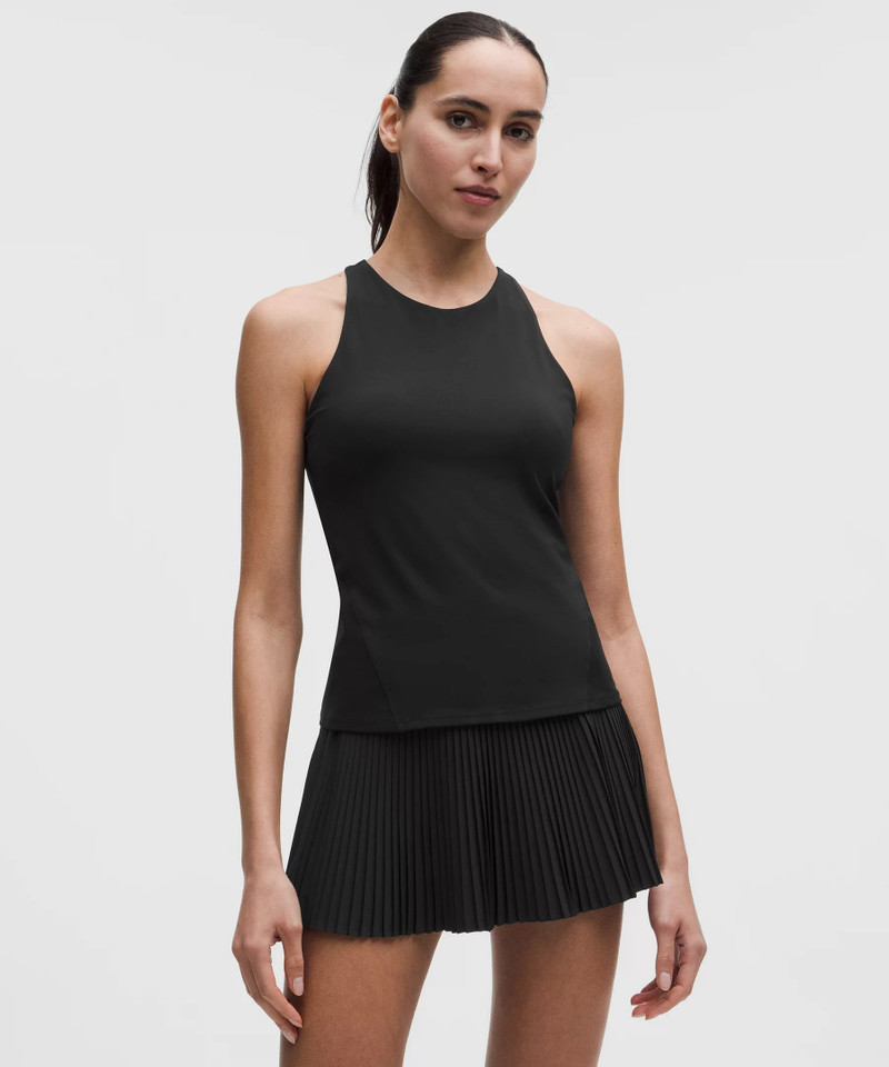 Racerback High-Neck Tennis Tank Top 1