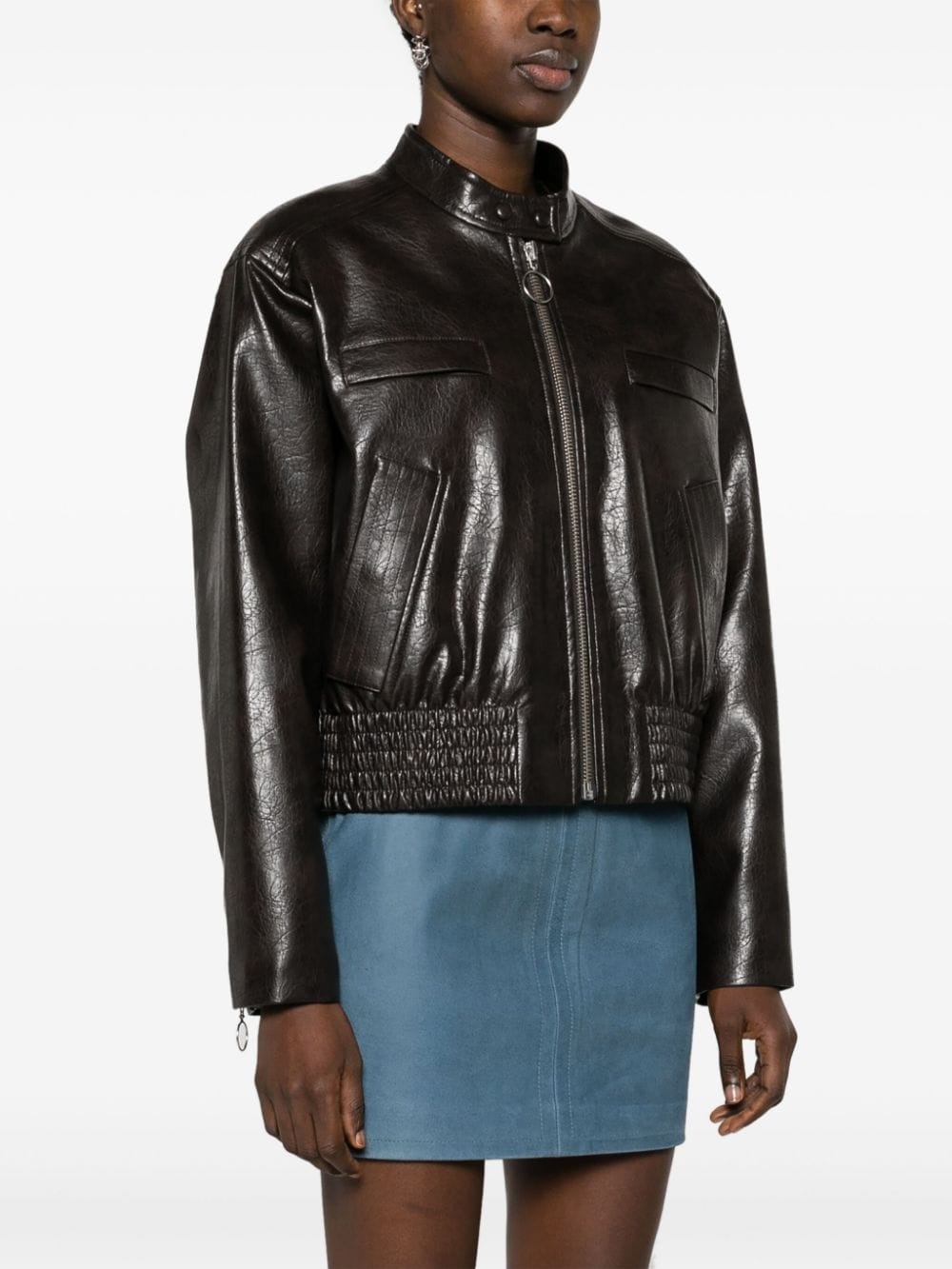 Talulla faux-leather biker jacket - 3