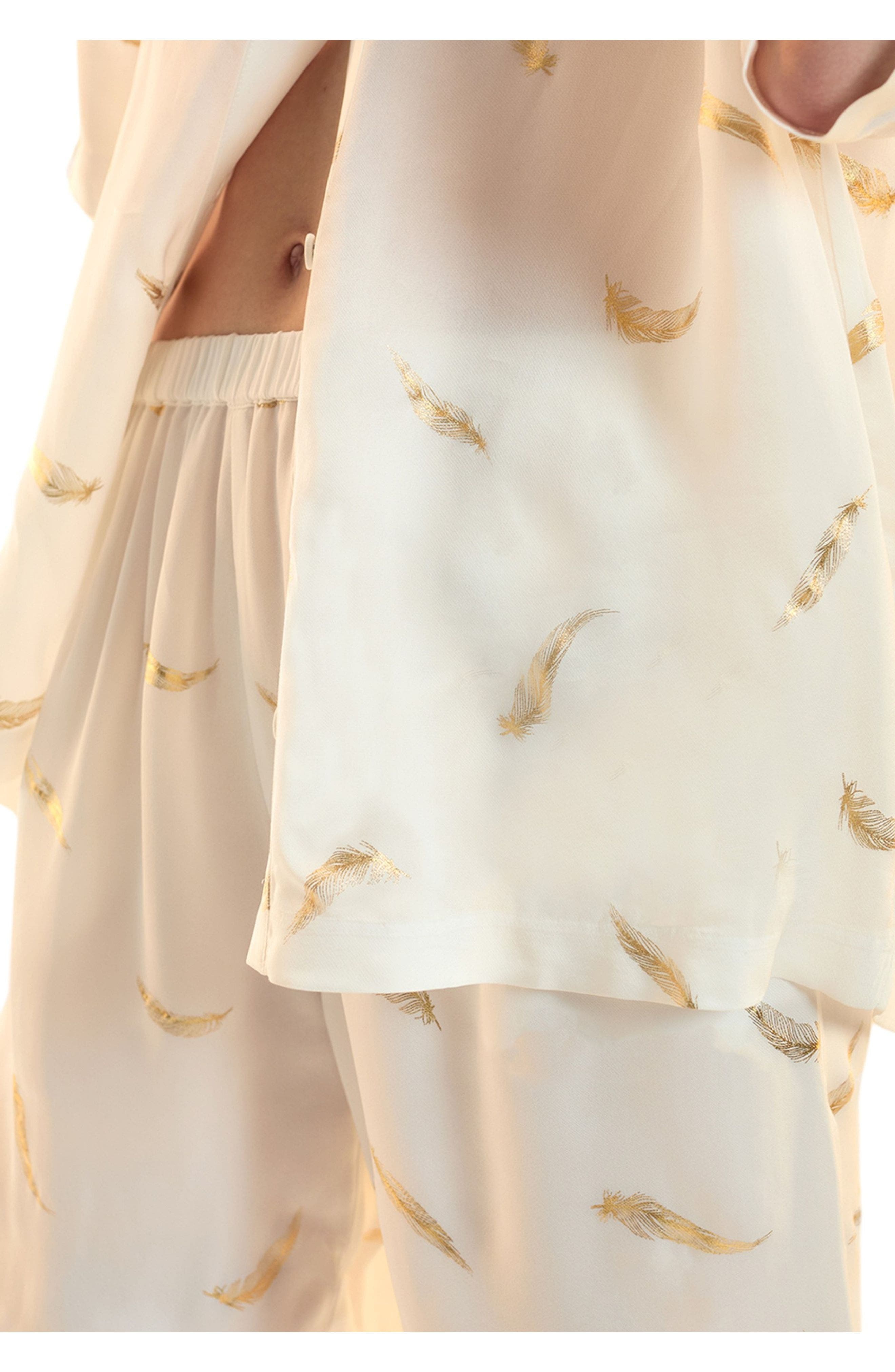Cynthia Rowley Blake Camp Shirt in White at Nordstrom - 4