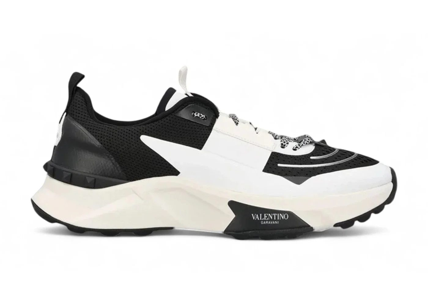 Valentino True Act Lace-Up Sneakers Black (Women's) - 1