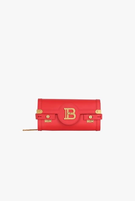 Smooth red leather B-Buzz 23 clutch bag - 1