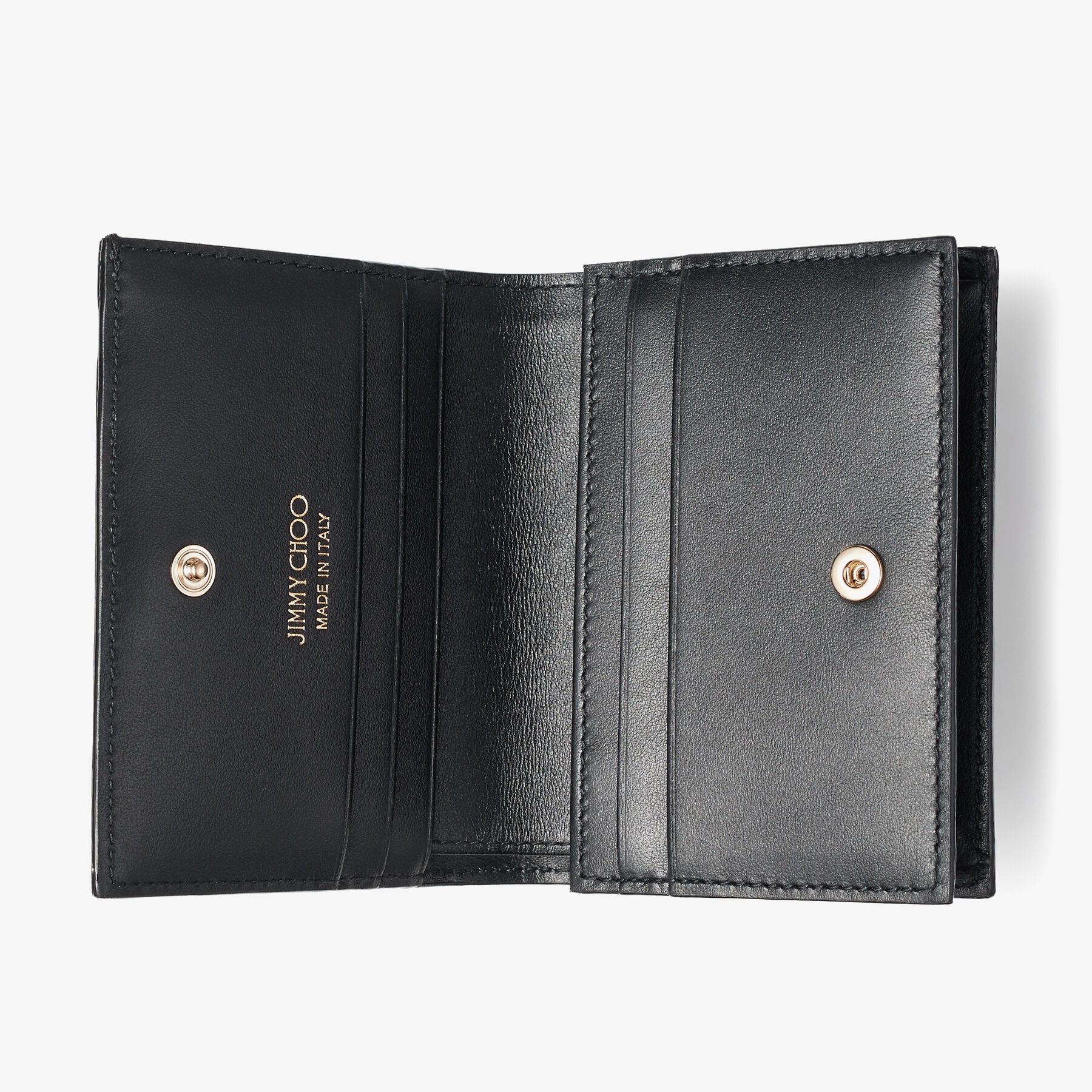 Hanne
Black Smooth Calf Leather Wallet with JC Emblem - 2
