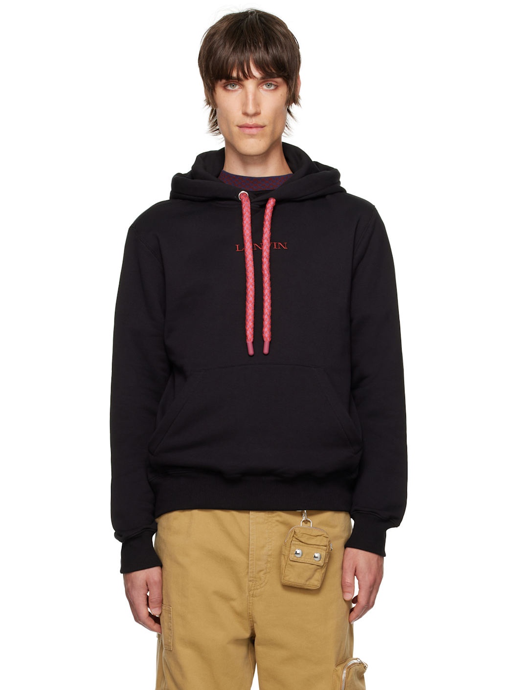 Black Tubular Curb Hoodie - 1