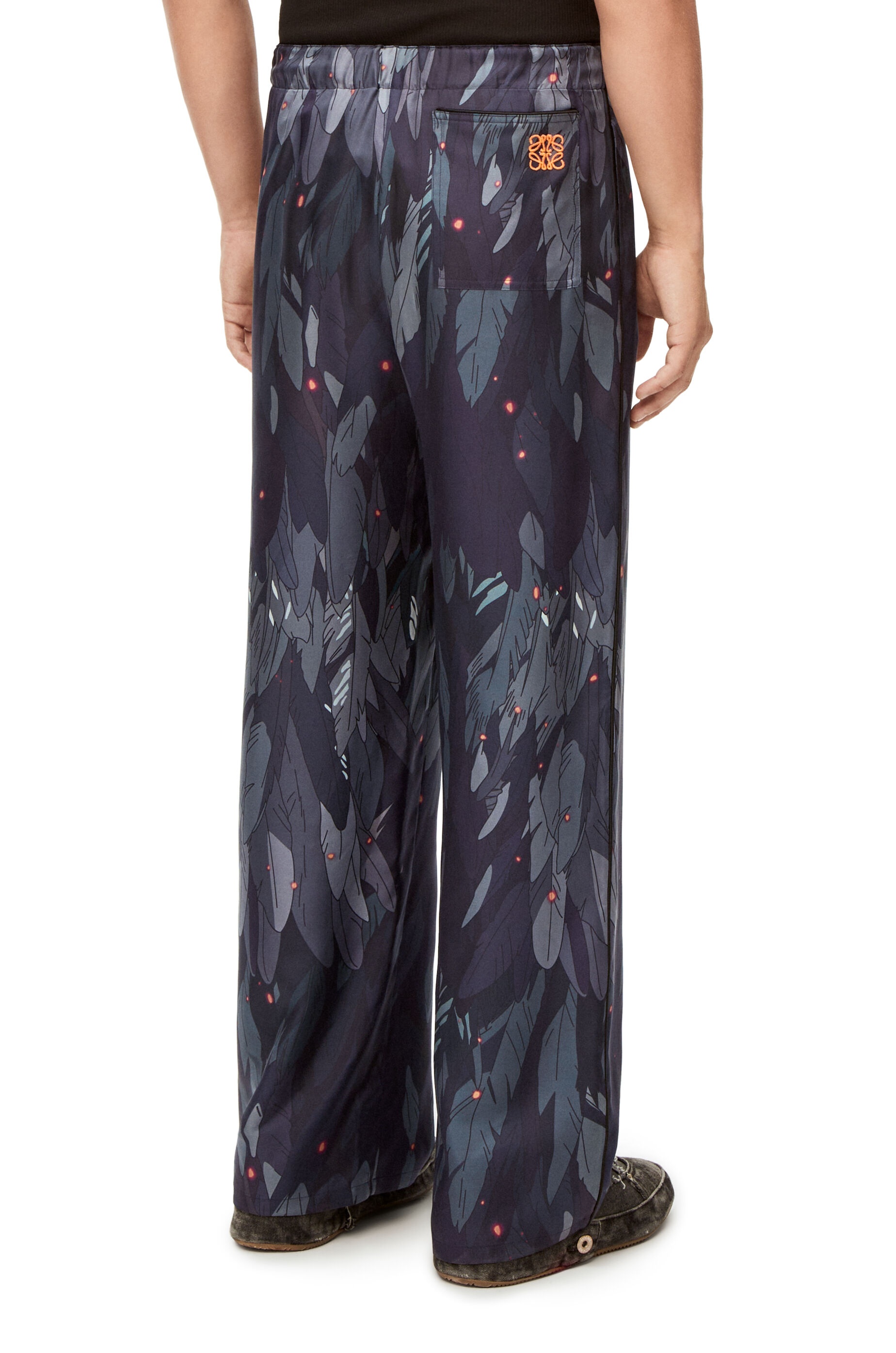 Feathers pyjama trousers in silk - 4
