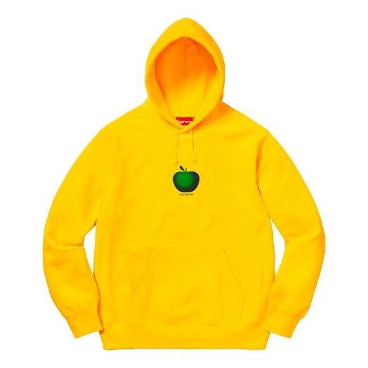 Supreme SS19 Apple Hooded Sweatshirt Yellow SUP-SS19-061 - 1