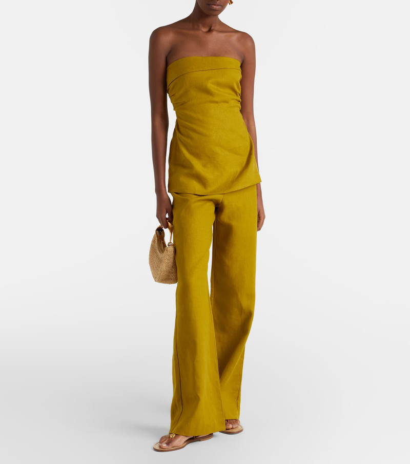 FAITHFULL Caen strapless linen top outlook