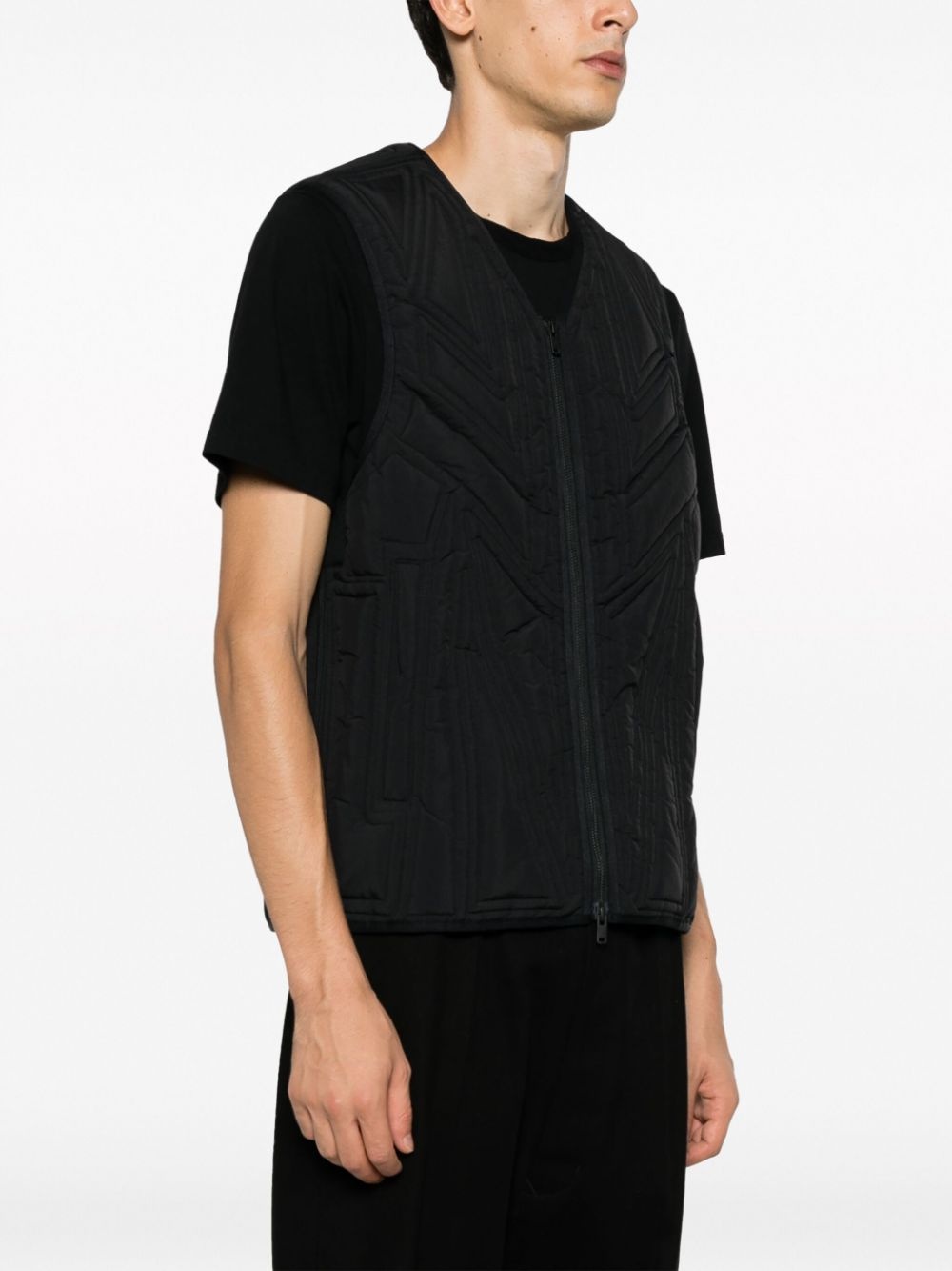 x Adidas quilted zip-up vest - 3