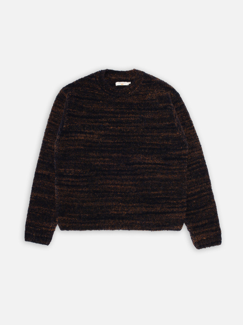 Gurra Boucle Sweater Black Brown 1