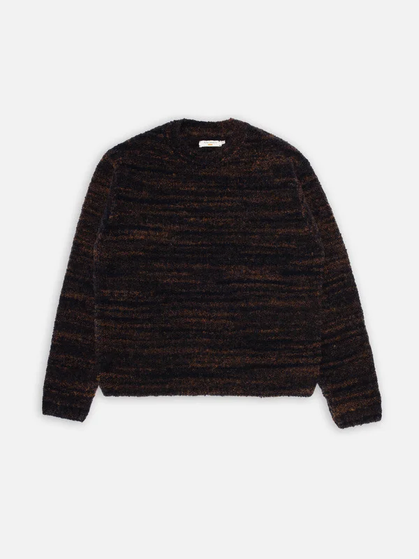 Gurra Boucle Sweater Black Brown - 1