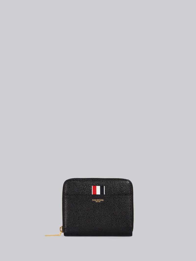 Short Zip Around Purse In Pebble Grain - 1