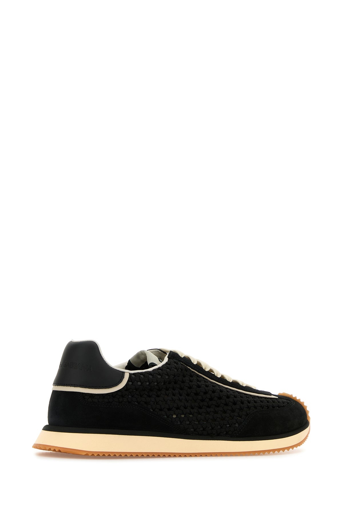 Black fabric sneakers - 3