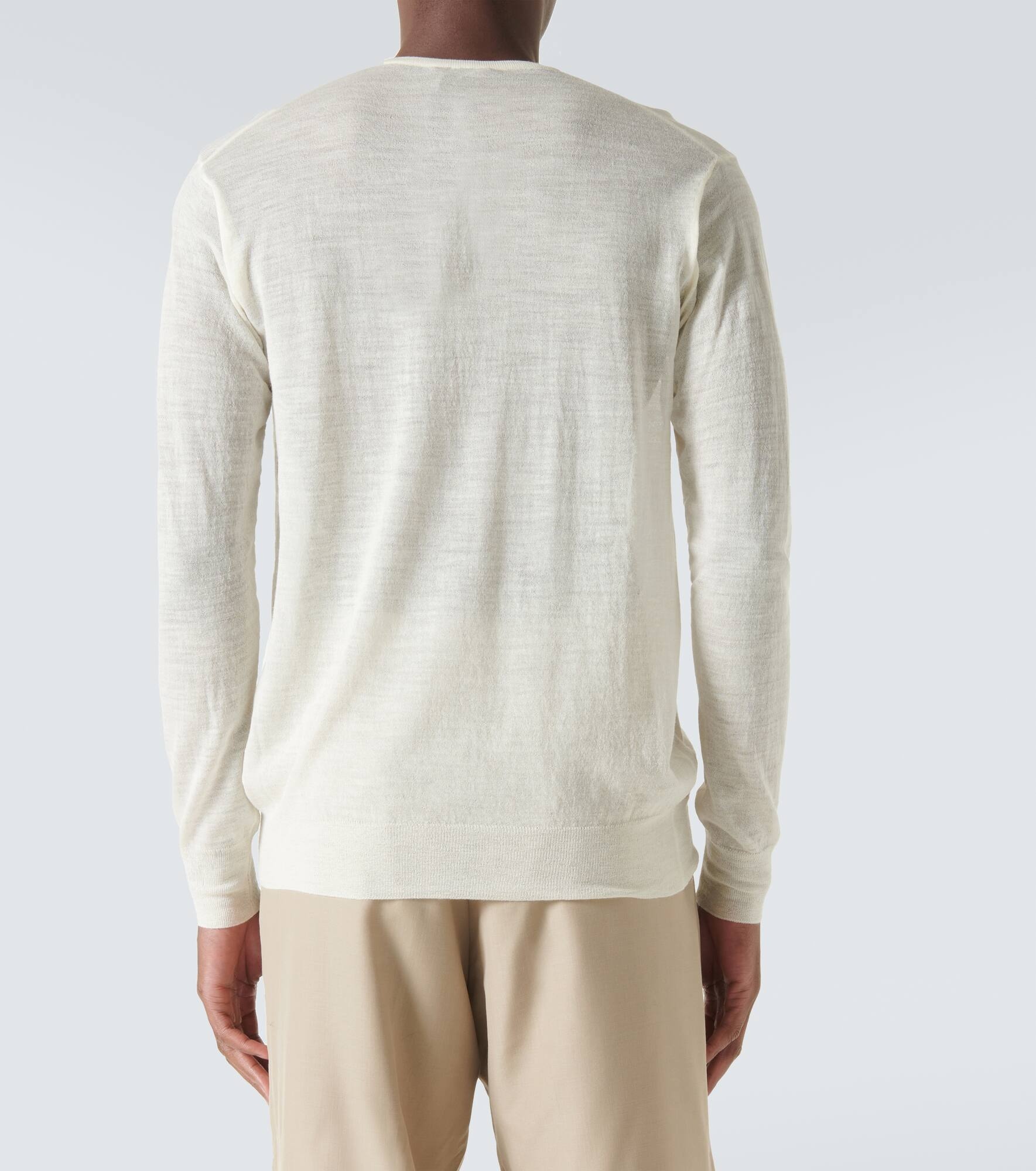 Wool and silk Henley shirt - 4