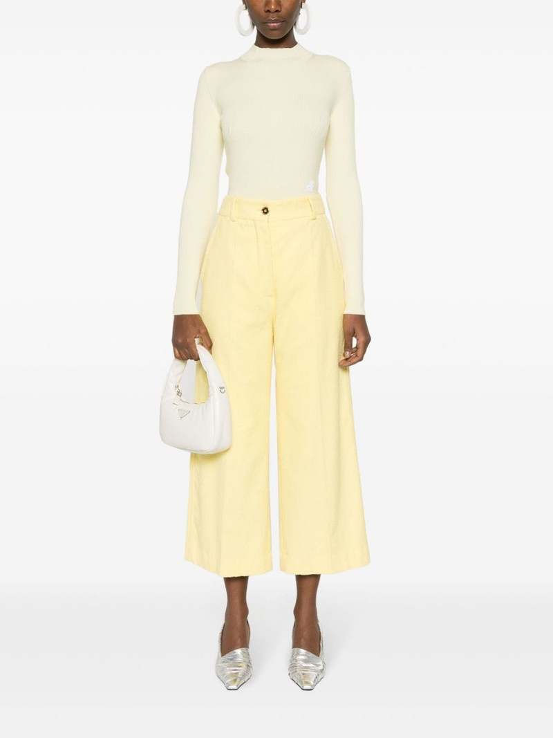 PATOU towelling-finish straight-leg trousers outlook