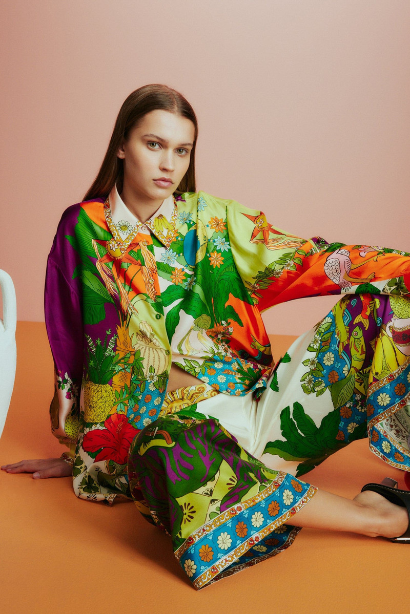 ALÉMAIS Tiger Silk Shirt outlook