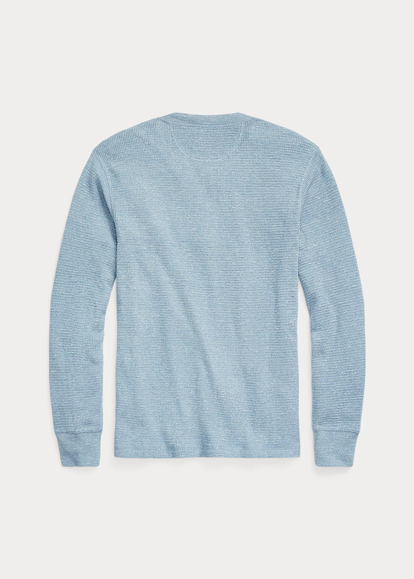 Garment-Dyed Waffle-Knit Henley Shirt - 2