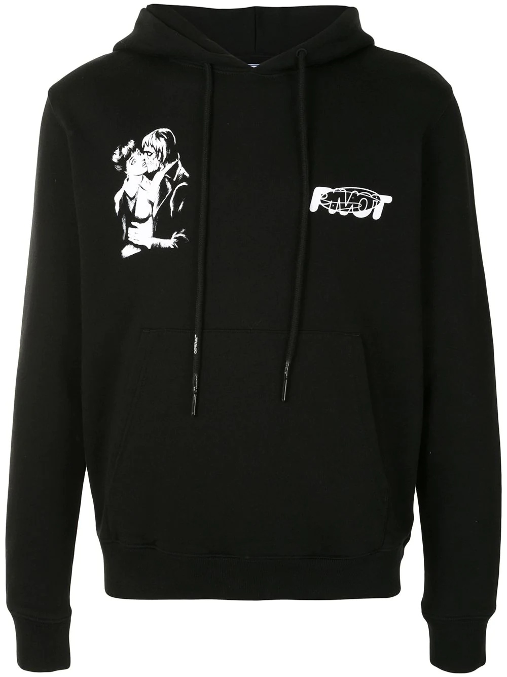 graphic print hoodie - 1